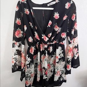 FLORAL ROMPER